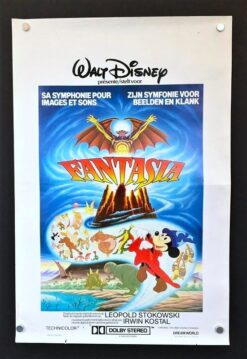 Fantasia (R80) - Original Disney Belgian Movie Poster