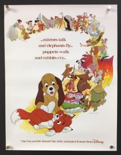 The Fox and the Hound (1981) - Original Disney Mini Advance Movie Poster