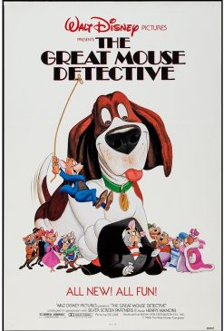 The Great Mouse Detective (1986) - Original Disney One Sheet Movie Poster
