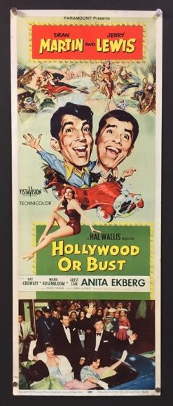Hollywood Or Bust (1956) - Original Insert Movie Poster
