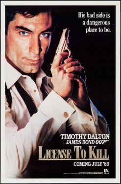 License To Kill (1989) - Original James Bond Advance One Sheet Movie Poster