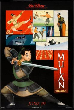Mulan (1998) - Original Disney One Sheet Movie Poster