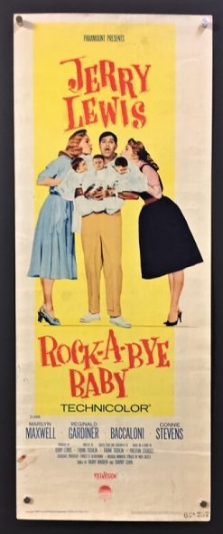 Rock-A-Bye Baby (1958) - Original Insert Movie Poster