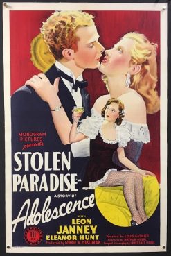 Stolen Paradise, A Story Of Adolescence (1940) - Original One Sheet Movie Poster