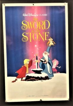 The Sword In the Stone (R1990) - Original Disney International One Sheet Movie Poster