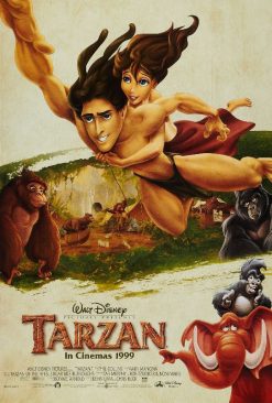 Tarzan (1999) - Original Disney One Sheet Movie Poster