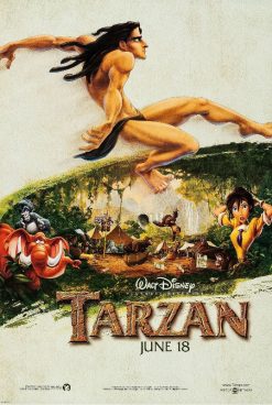 Tarzan (1999) - Original Disney Advance One Sheet Movie Poster