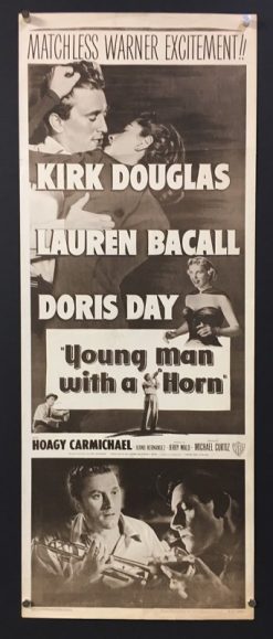 Young Man With A Horn (R1957) - Original Insert Movie Poster