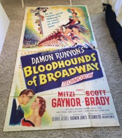 Bloodhounds of Broadway (1952) - Original Three Sheet Movie Poster