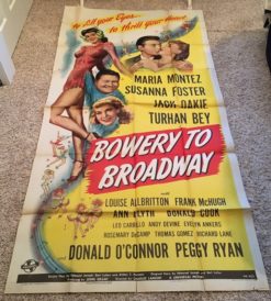 Bowery To Broadway (1944) - Original Three Sheet Movie Poster