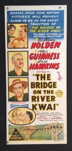 The Bridge On the River Kwai (1958) - Original Daybill Movie Poster