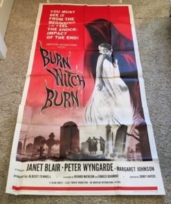 Burn Witch Burn (1962) - Original Three Sheet Movie Poster