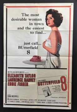 Butterfield 8 (1960) - Original One Sheet Movie Poster