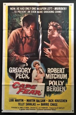 Cape Fear (1962) - Original One Sheet Movie Poster
