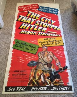 The City That Stopped Hitler, Heroic Stalingrad (1950) - Original Three Sheet Movie Poster
