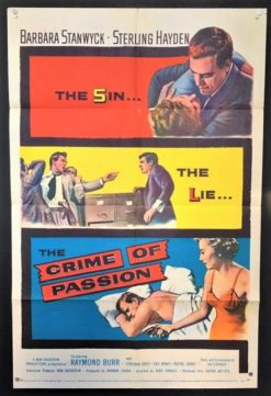 Crime Of Passion (1957) - Original One Sheet Movie Poster