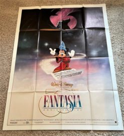 Fantasia (R1990) - Original Disney 50th Anniversary French Movie Poster
