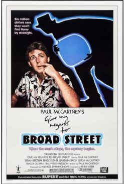 Paul McCartney: Give My Regards to Broadstreet (1994) - Original One Sheet Movie Poster