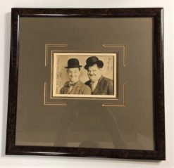 Stan Laurel and Oliver Hardy (1930) - Framed Autograph Photo