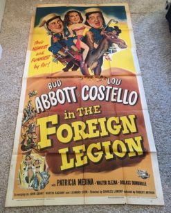Abbott and Costello in the Foreign Legion (1950) - Original Three Sheet Movie Poster
