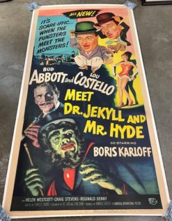 Abbott and Costello, Meet Dr. Jekyll and Mr. Hyde (1953) - Original Three Sheet Movie Poster