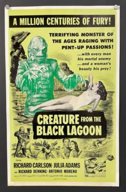 Creature From the Black Lagoon (R1980's) - Original Benton Window Card Movie Poster