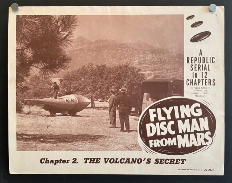 Flying Disc Man From Mars Chapter 2 (1950) Original Lobby Card Movie