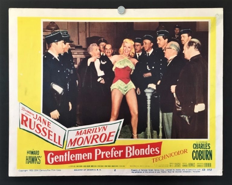 Gentlemen Prefer Blondes (1953) – Original Lobby Card Movie Poster ...