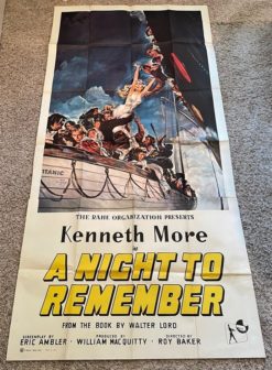 A Night To Remember (1959) - Original Three Sheet Movie Poster