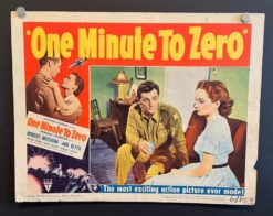 One Minute To Zero (1952) - Original Lobby Card Movie Poster