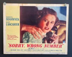 Sorry Wrong Number (1948) - Original Lobby Card Movie Poster