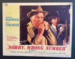 Sorry Wrong Number (1948) - Original Lobby Card Movie Poster
