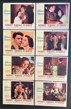 Sorry Wrong Number (1948) - Original Lobby Card Set Movie Poster