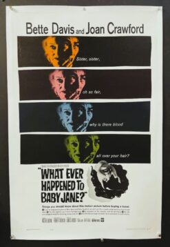 Whatever Happened To Baby Jane (1962) - Original One Sheet Movie Poster