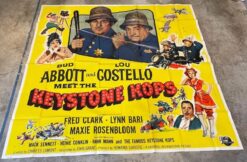 Abbott and Costello, Meet the Keystone Kops (1955) - Original Six Sheet Movie Poster