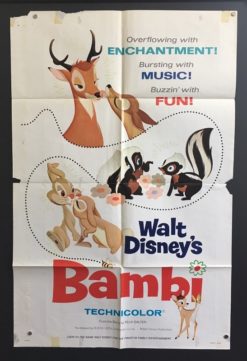 Bambi (R1966) - Original One Sheet Movie Poster