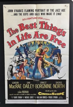 The Best Things In Life Are Free (1956) - Original One Sheet Movie Poster