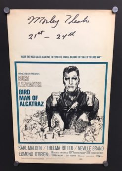 Bird Man Of Alcatraz (1962) - Original Window Card Movie Poster
