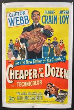 Cheaper By the Dozen (1950) - Original One Sheet Movie Poster