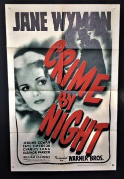 Crime By Night (1944) - Original One Sheet Movie Poster