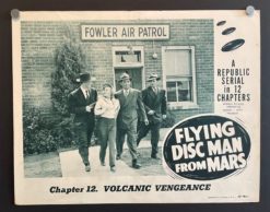 Flying Disc Man From Mars Chapter 12 (1950) - Original Lobby Card Movie Poster