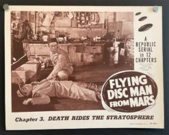 Flying Disc Man From Mars Chapter 3 - Original Lobby Card Movie Poster
