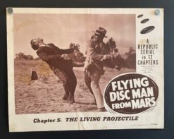 Flying Disc Man From Mars Chapter 5 (1950) - Original Lobby Card Movie Poster