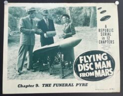 Flying Disc Man From Mars Chapter 9 (1950) - Original Lobby Card Movie Poster