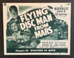 Flying Disc Man From Mars Chapter 10 (1950) - Original Title Card Movie Poster