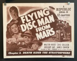 Flying Disc Man From Mars Chapter 3 (1950) - Original Title Card Movie Poster