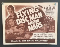 Flying Disc Man From Mars Chapter 5 (1950) - Original Title Card Movie Poster