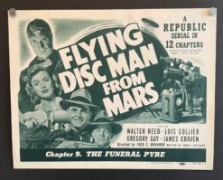 Flying Disc Man From Mars Chapter 9 (1950) - Original Title Card Movie Poster