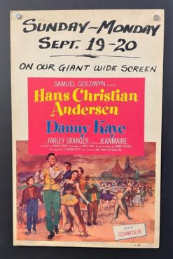 Hans Christian Anderson (1952) - Original Window Card Movie Poster