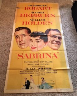 Sabrina (1954) - Original Three Sheet Movie Poster